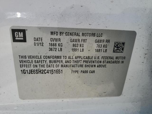 Продажа на аукционе авто 2012 Chevrolet Sonic Ltz, vin: 1G1JE6SH2C4151651, номер лота: 64218695