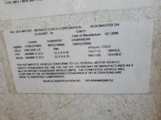 68195805 :رقم المزاد ، 1RF43564962040132 vin ، 2006 Roadmaster Rail Lf4f مزاد بيع