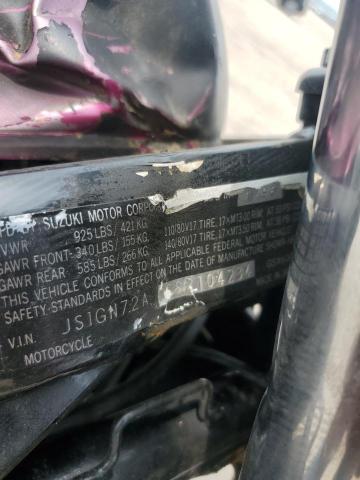 67357275 :رقم المزاد ، JS1GN72A6S2104234 vin ، 1995 Suzuki Gsx600 F مزاد بيع