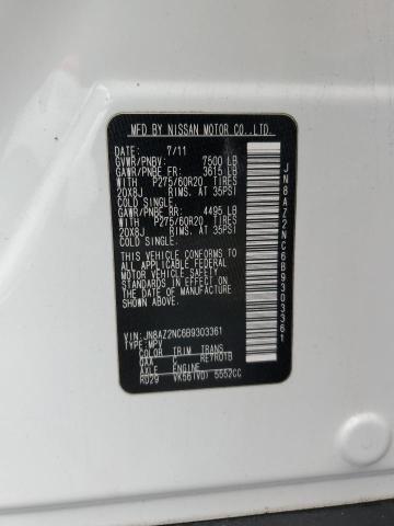 67823355 :رقم المزاد ، JN8AZ2NC6B9303361 vin ، 2011 Infiniti Qx56 مزاد بيع