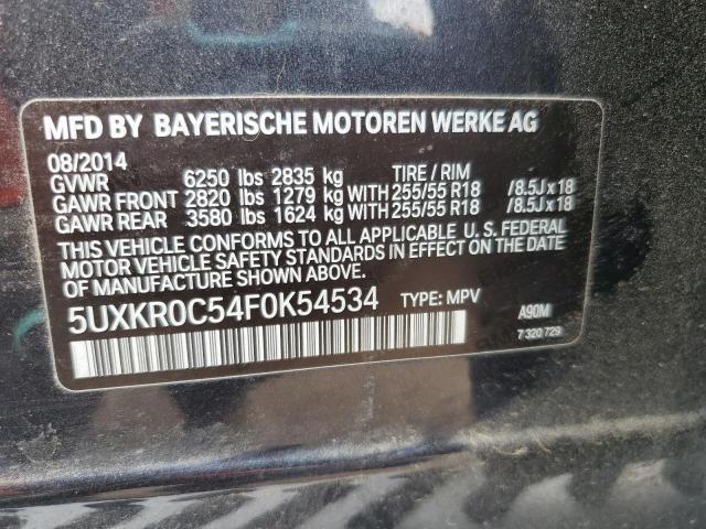 Продаж на аукціоні авто 2015 Bmw X5 Xdrive3, vin: 5UXKR0C54F0K54534, номер лоту: 70556995