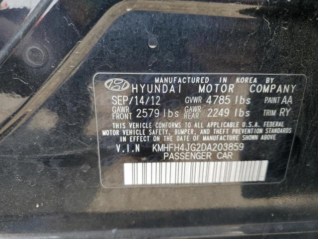 Aukcja sprzedaży 2013 Hyundai Azera Gls, vin: KMHFH4JG2DA203859, numer aukcji: 70954855