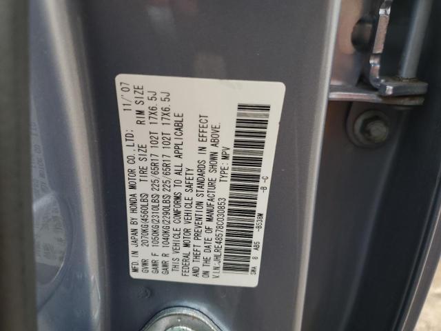 Auction sale of the 2008 Honda Cr-v Ex, vin: JHLRE48578C030853, lot number: 68712475