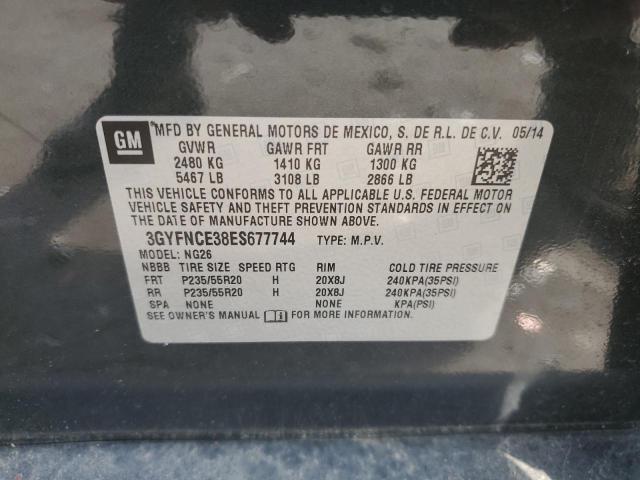 Aukcja sprzedaży 2014 Cadillac Srx Perfor, vin: 3GYFNCE38ES677744, numer aukcji: 68187325