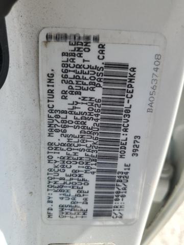 2003 Toyota Camry Le მანქანა იყიდება აუქციონზე, vin: 4T1BE32K63U244626, აუქციონის ნომერი: 68390155