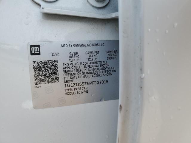 Продажа на аукционе авто 2023 Chevrolet Malibu, vin: 1G1ZG5ST6PF137015, номер лота: 66979645