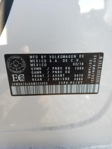 Продаж на аукціоні авто 2016 Volkswagen Jetta, vin: 3VWD67AJ4GM334925, номер лоту: 69913275