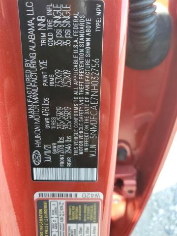 Aukcja sprzedaży 2022 Hyundai Tucson Sel, vin: 5NMJFCAE7NH032756, numer aukcji: 68262375