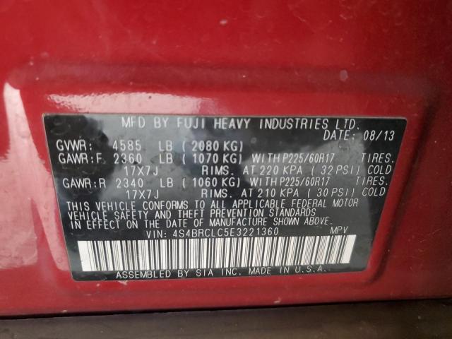 69483845 :رقم المزاد ، 4S4BRCLC5E3221360 vin ، 2014 Subaru Outback 2. مزاد بيع