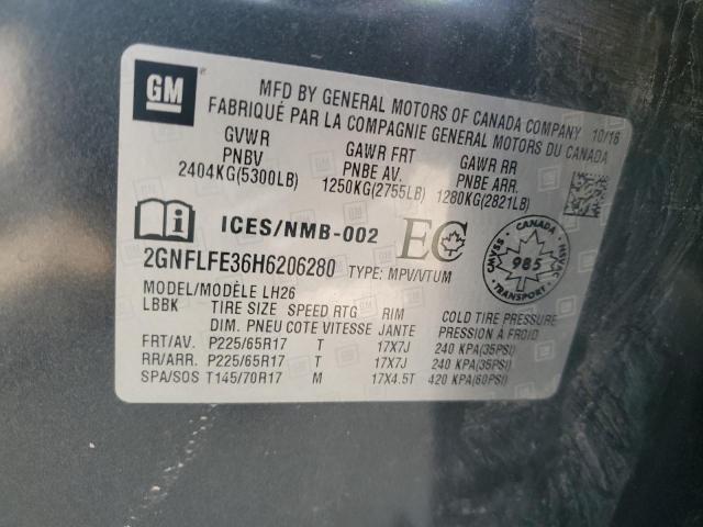Продажа на аукционе авто 2017 Chevrolet Equinox Lt, vin: 2GNFLFE36H6206280, номер лота: 67452235