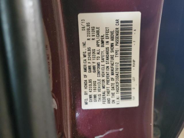 Продажа на аукционе авто 2013 Honda Accord, vin: 1HGCR2F35DA276112, номер лота: 68538885