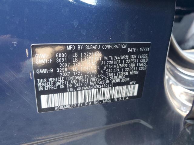 Продаж на аукціоні авто 2024 Subaru Ascent, vin: 4S4WMAHDXR3450676, номер лоту: 70871245