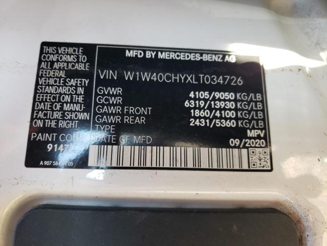 Продажа на аукционе авто 2020 Mercedes-benz Sprinter 2, vin: W1W40CHYXLT034726, номер лота: 70487955