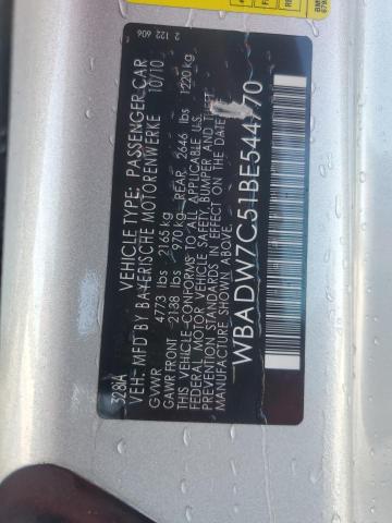 2011 Bmw 328 მანქანა იყიდება აუქციონზე, vin: WBADW7C51BE544770, აუქციონის ნომერი: 67836675