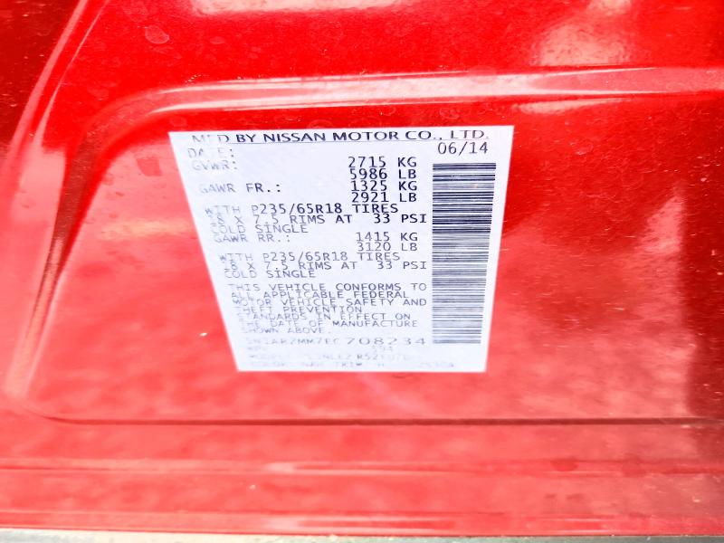 Aukcja sprzedaży 2014 Nissan Pathfinder, vin: 5N1AR2MM7EC708234, numer aukcji: 65929766
