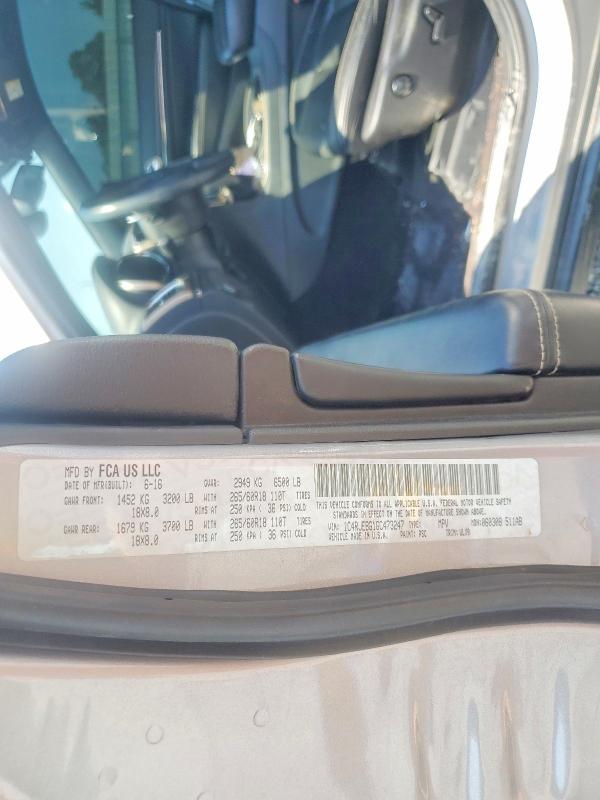 66117636 :رقم المزاد ، 1C4RJEBG1GC473247 vin ، 2016 Jeep Grand Cherokee مزاد بيع