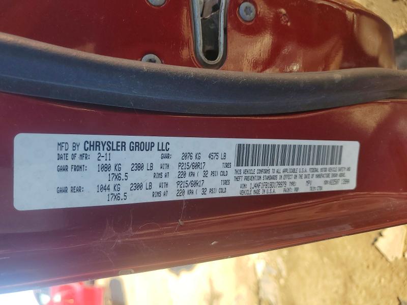 2011 Jeep Compass მანქანა იყიდება აუქციონზე, vin: 1J4NF1FB1BD179979, აუქციონის ნომერი: 66076026