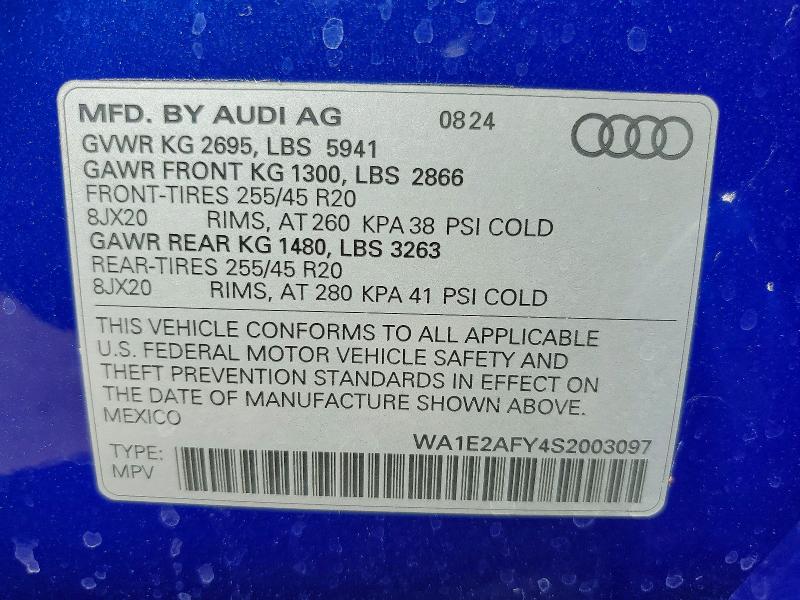 Продаж на аукціоні авто 2025 Audi Q5 E, vin: WA1E2AFY4S2003097, номер лоту: 65518666