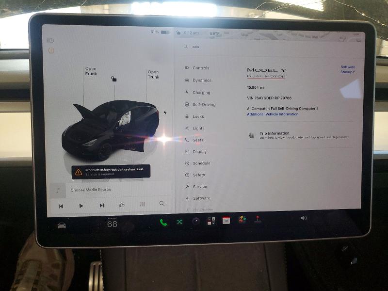 Aukcja sprzedaży 2024 Tesla Model Y, vin: 7SAYGDEF1RF179766, numer aukcji: 65505096