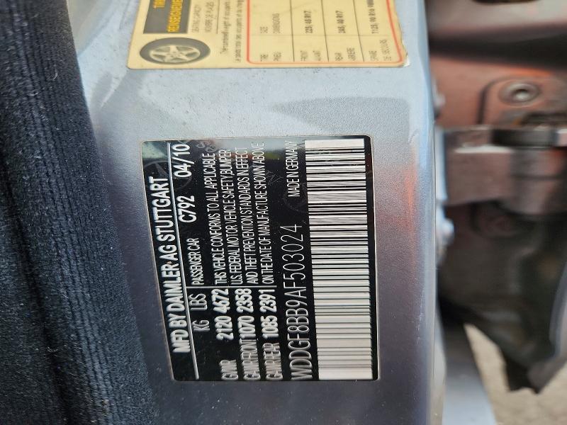 Продаж на аукціоні авто 2010 Mercedes-benz C, vin: WDDGF8BB9AF503024, номер лоту: 66477986
