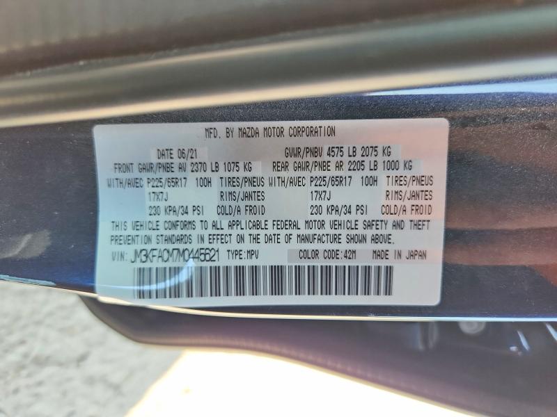 Продажа на аукционе авто 2021 Mazda Cx-5, vin: JM3KFACM7M0445621, номер лота: 66462656
