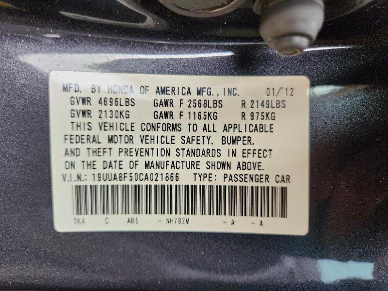 Продаж на аукціоні авто 2012 Acura Tl, vin: 19UUA8F50CA021866, номер лоту: 63884266