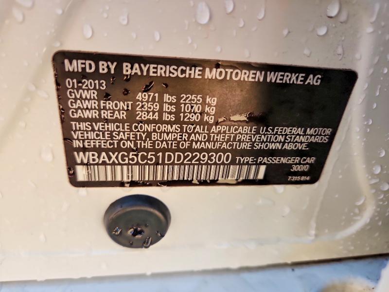 2013 Bmw 528 მანქანა იყიდება აუქციონზე, vin: WBAXG5C51DD229300, აუქციონის ნომერი: 66617316