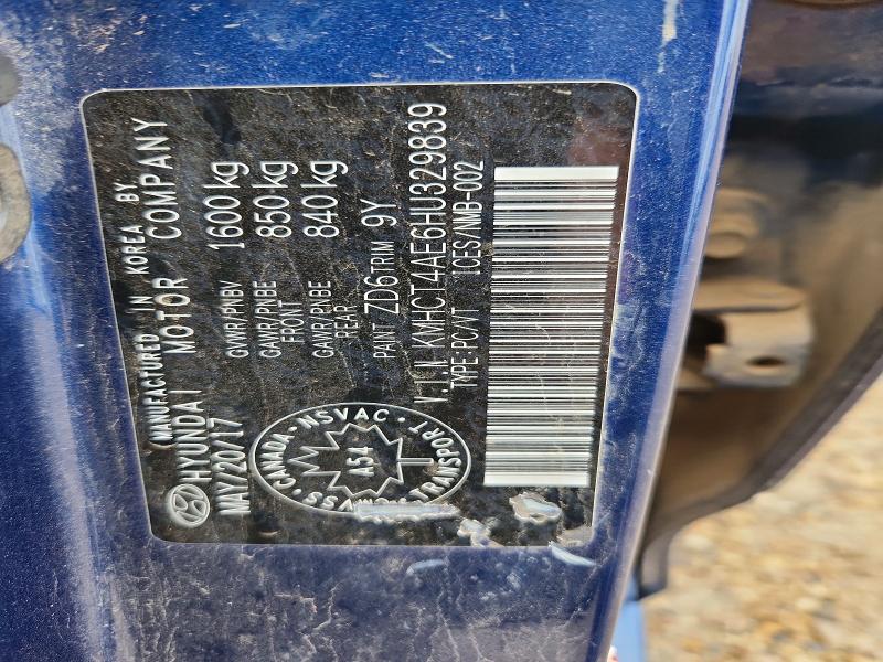 Продажа на аукционе авто 2017 Hyundai Accent, vin: KMHCT4AE6HU329839, номер лота: 64617426