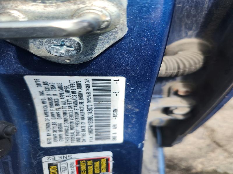 2006 Honda Civic მანქანა იყიდება აუქციონზე, vin: 1HGFA16596L143070, აუქციონის ნომერი: 64986996