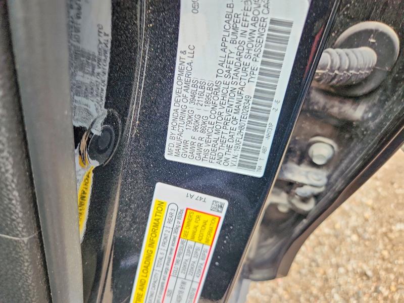 Продажа на аукционе авто 2026 Honda Civic, vin: 19XFL2H80TE028349, номер лота: 64254496