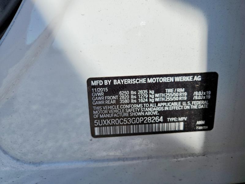 Продаж на аукціоні авто 2016 Bmw X5, vin: 5UXKR0C53G0P28264, номер лоту: 66445906