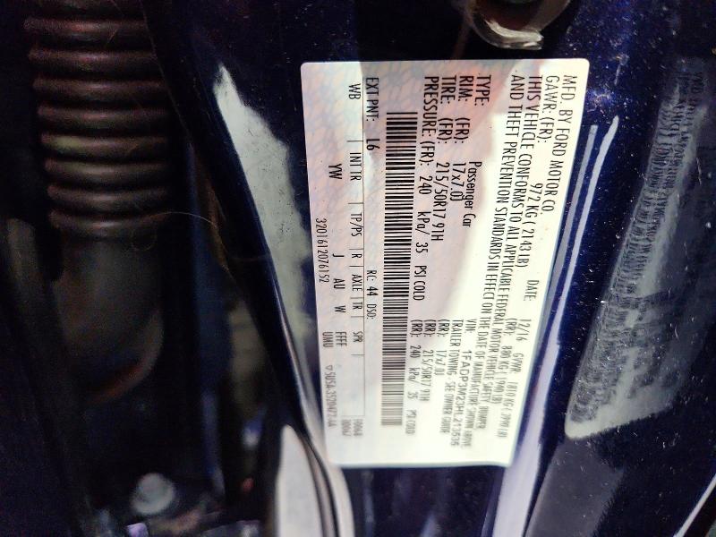 Продаж на аукціоні авто 2017 Ford Focus, vin: 1FADP3M23HL213535, номер лоту: 67060546