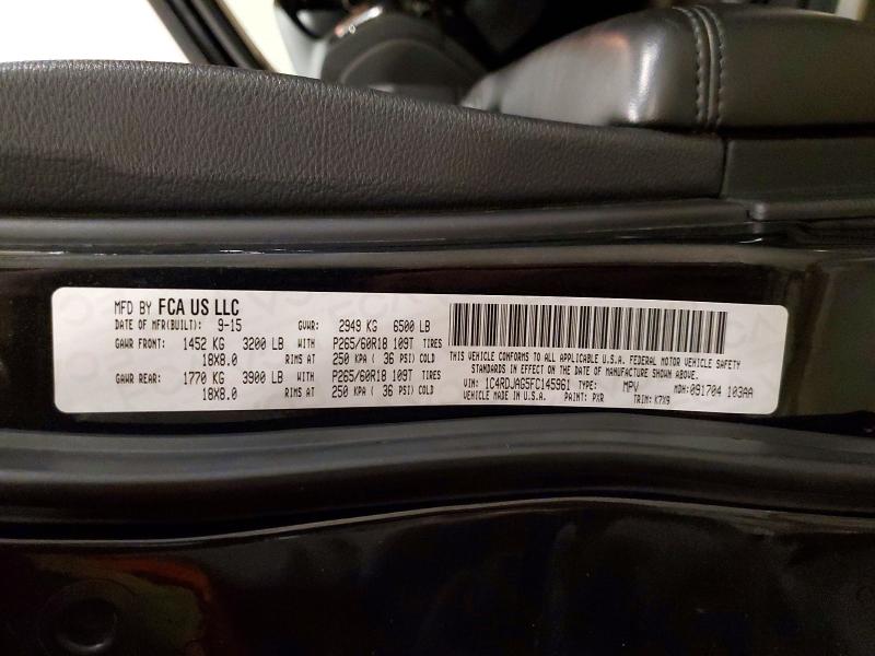 Aukcja sprzedaży 2015 Dodge Durango, vin: 1C4RDJAG5FC145961, numer aukcji: 65024136