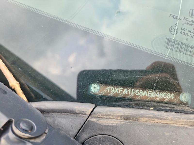 2010 Honda Civic მანქანა იყიდება აუქციონზე, vin: 19XFA1F58AE046684, აუქციონის ნომერი: 65044096