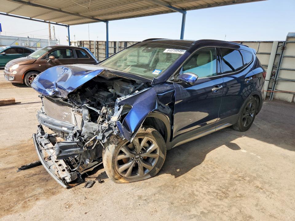 2018 Hyundai Santa Fe Sport მანქანა იყიდება აუქციონზე, vin: 5XYZW4LA8JG563147, აუქციონის ნომერი: 64019546