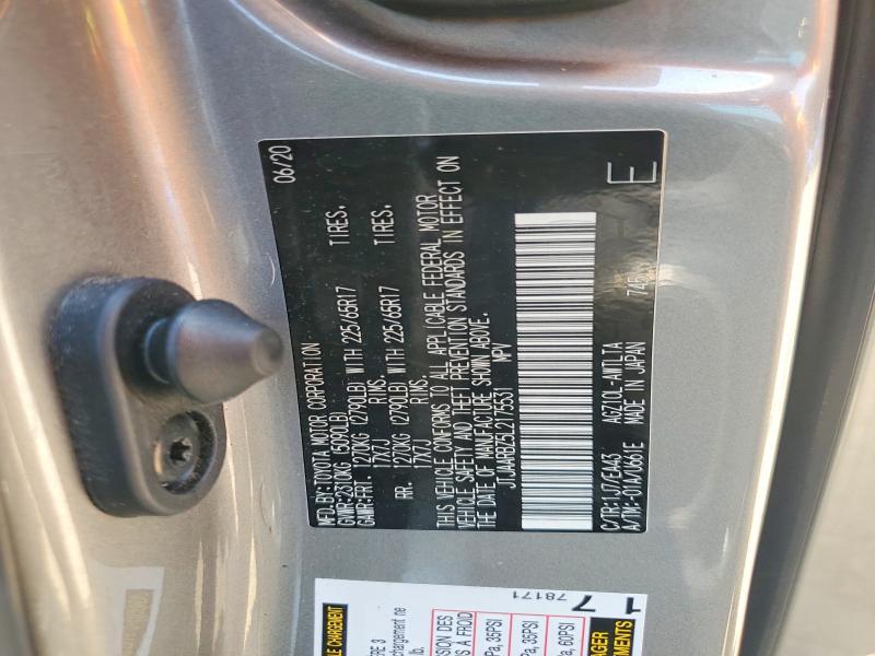Aukcja sprzedaży 2020 Lexus Nx 300, vin: JTJAARBZ5L2175531, numer aukcji: 64110086