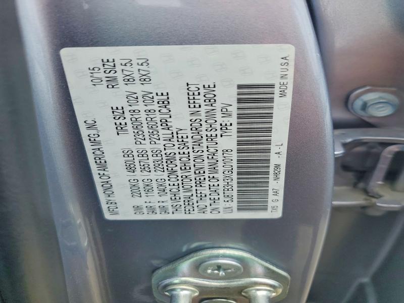 Продаж на аукціоні авто 2016 Acura Rdx, vin: 5J8TB3H3XGL010178, номер лоту: 65358046