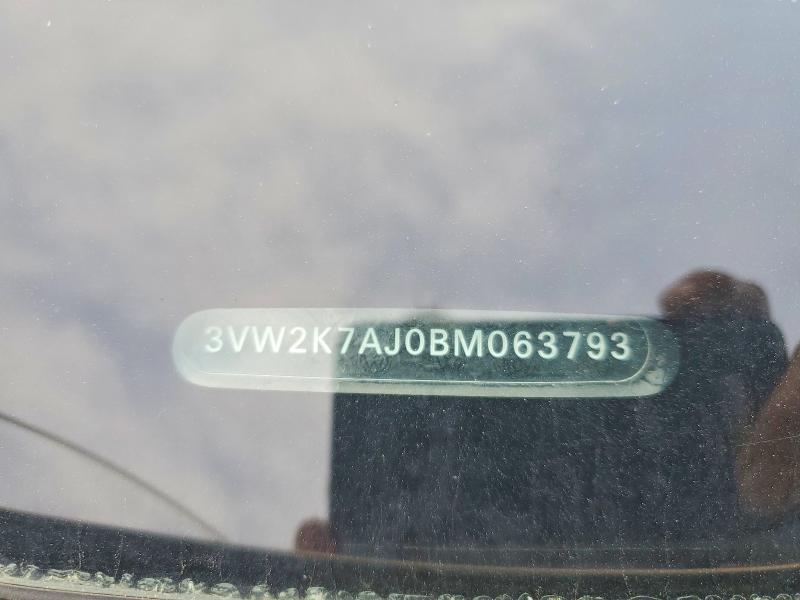 Aukcja sprzedaży 2011 Volkswagen Jetta, vin: 3VW2K7AJ0BM063793, numer aukcji: 64996796