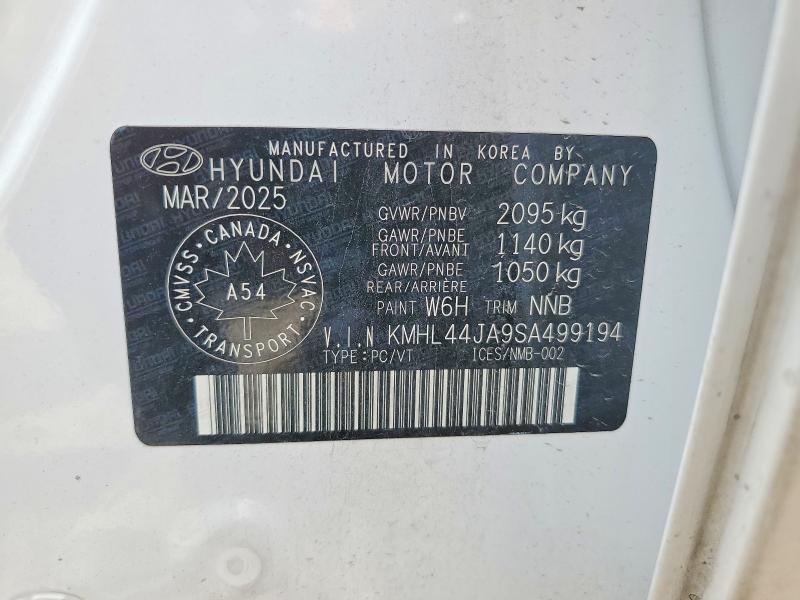 64817986 :رقم المزاد ، KMHL44JA9SA499194 vin ، 2025 Hyundai Sonata مزاد بيع