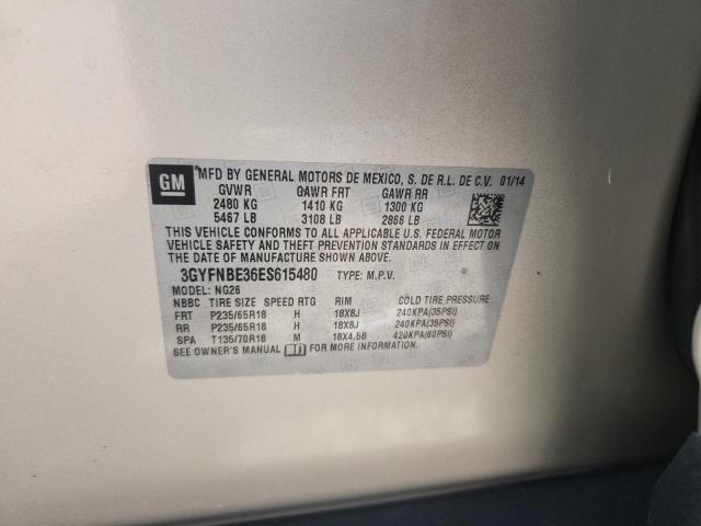 Продаж на аукціоні авто 2014 Cadillac Srx, vin: 3GYFNBE36ES615480, номер лоту: 64623636