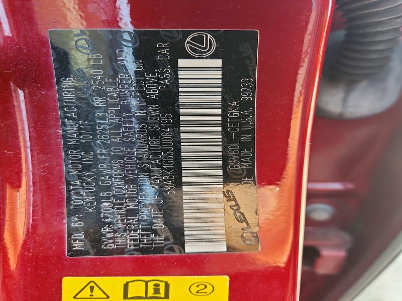 Aukcja sprzedaży 2018 Lexus Es, vin: 58ABK1GG5JU084195, numer aukcji: 64034416