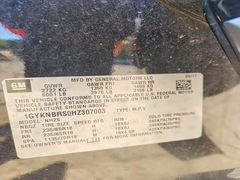 Продажа на аукционе авто 2017 Cadillac Xt5, vin: 1GYKNBRS0HZ307003, номер лота: 65905116