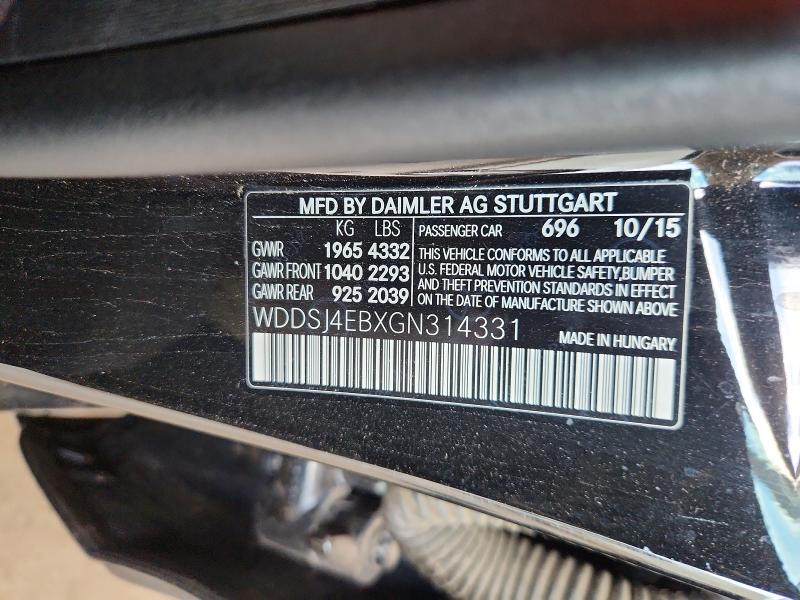 Продажа на аукционе авто 2016 Mercedes-benz Cla, vin: WDDSJ4EBXGN314331, номер лота: 66468536