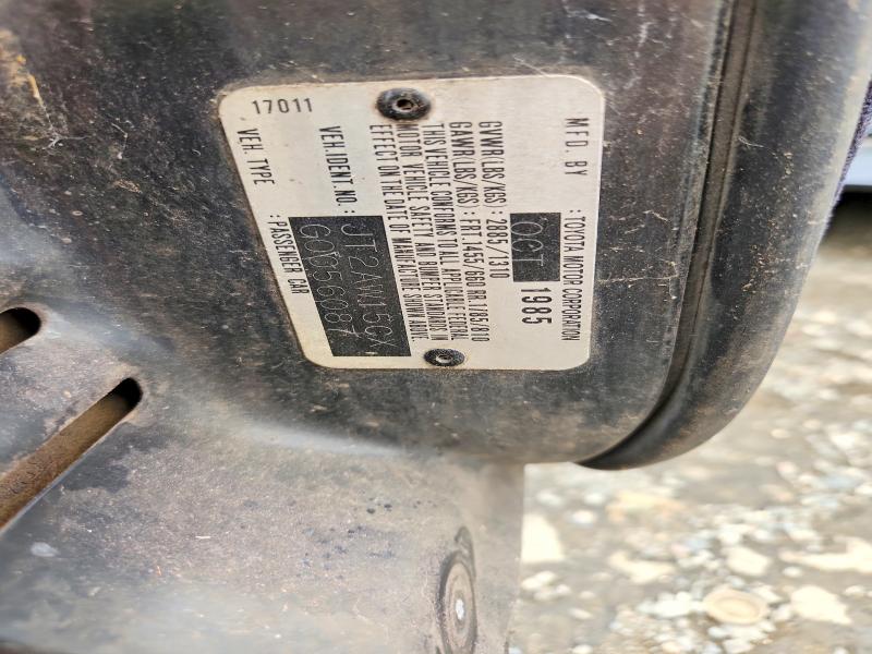 Продажа на аукционе авто 1986 Toyota Mr2, vin: JT2AW15CXG0056087, номер лота: 64863686