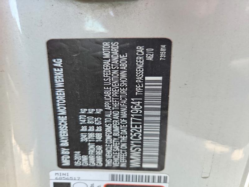 Продажа на аукционе авто 2014 Mini Cooper Roadster, vin: WMWSY1C52ET719641, номер лота: 65601686