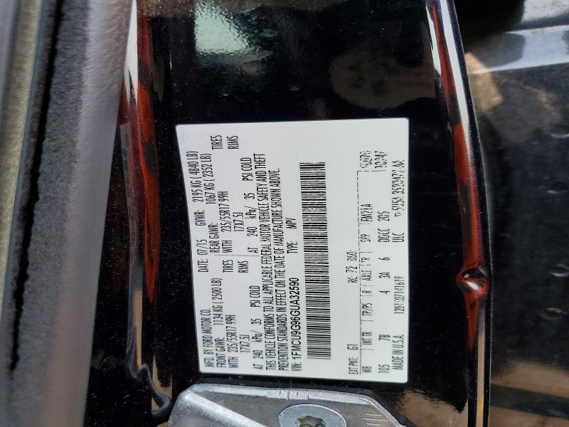 Aukcja sprzedaży 2016 Ford Escape, vin: 1FMCU9G96GUA32590, numer aukcji: 64576206