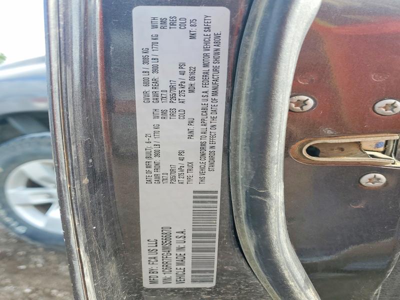 63177286 :رقم المزاد ، 1C6RR7FG4MS566870 vin ، 2021 Ram 1500 Classic مزاد بيع