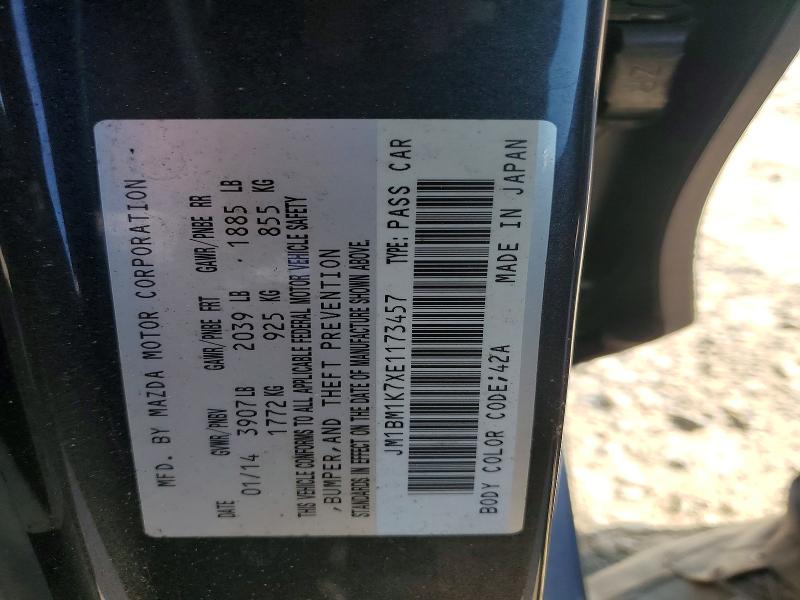 Продаж на аукціоні авто 2014 Mazda 3, vin: JM1BM1K7XE1173457, номер лоту: 64823926