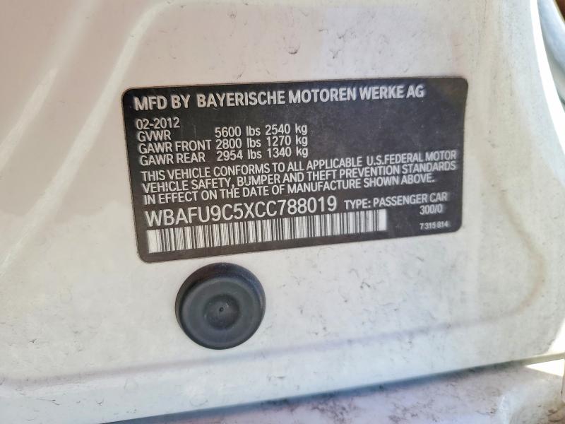 Продаж на аукціоні авто 2012 Bmw 550, vin: WBAFU9C5XCC788019, номер лоту: 65235876