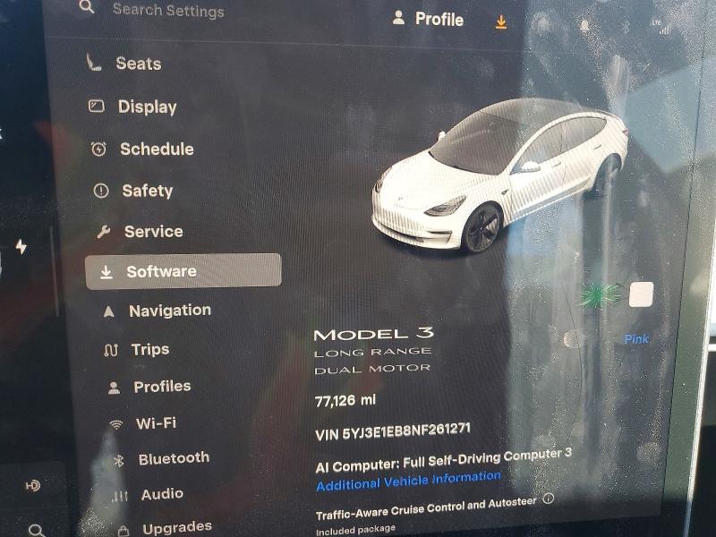 Продажа на аукционе авто 2022 Tesla Model 3, vin: 5YJ3E1EB8NF261271, номер лота: 63012766